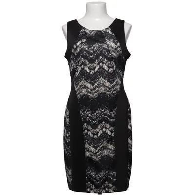 Klänning (Svart, Vit) från Glamour Elastan, Polyester