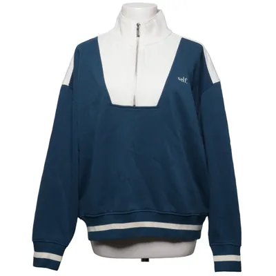 Sweatshirt (Blauw, Wit) van Self Katoen, Polyester