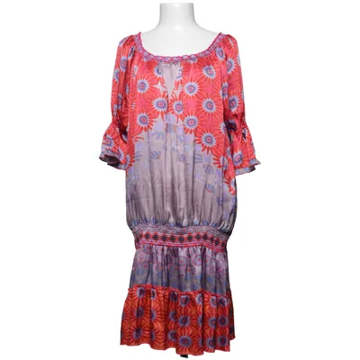 Kleid (Rot, Lila, Orange) von Mala Alisha Elasthan, Seide
