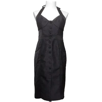 Halterneck-kjole (Sort) fra Patricia Field Acetat, Polyester