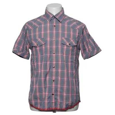 Short sleeve shirt (Blue, Red, White) from Cottonfield Cotton