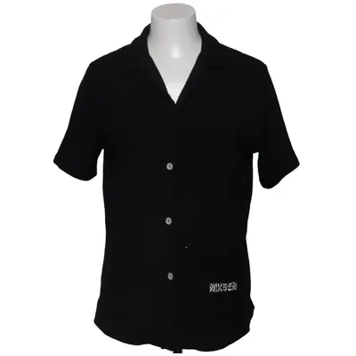 Korte mouwen shirt (Zwart) van Nikben Organisch katoen