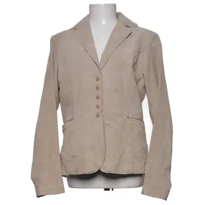 Blazer en cuir (Beige) de Classic Woman Cuir, Polyester