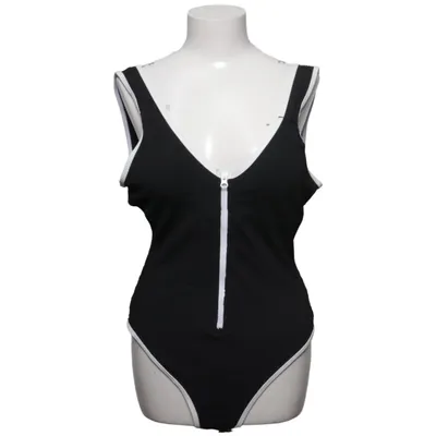 Maillot de bain une pièce (Noir, Blanc) de Janina Élasthane, Polyester