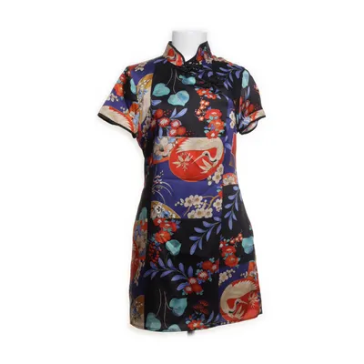Cheongsam (Svart, Blå, Flerfärgad) från Zara Polyester
