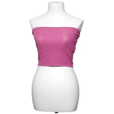 Crop top (Pink) from Feels by Brownie Elastane, Metallic fiber, Polyamide, Viscose