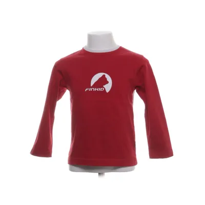 T-shirt à manches longues (Rouge, Blanc) de Finkid Coton