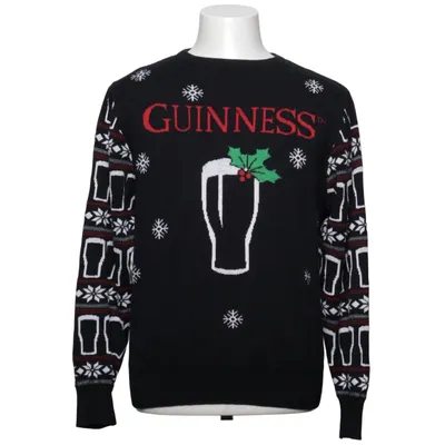 Julesweater (Sort, Flerfarvet) fra Guinness Bomuld