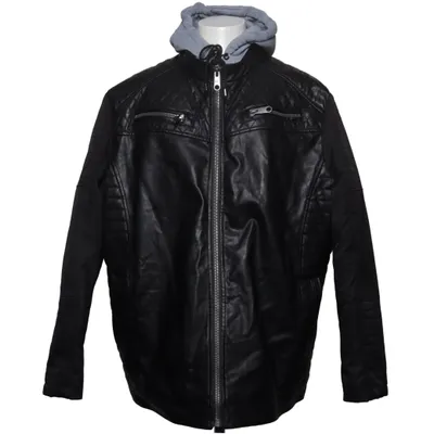Jacket (Black, Gray) from Angelo Litrico Cotton, Polyester, Polyurethane, Viscose