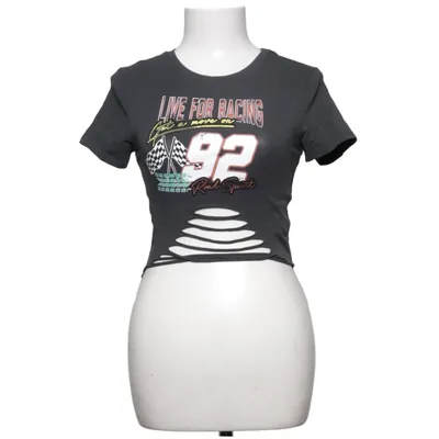 Crop top (Grå) från FB Sister Bomull, Elastan