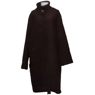 Frakke (Brun) fra Lindex Polyester, Uld
