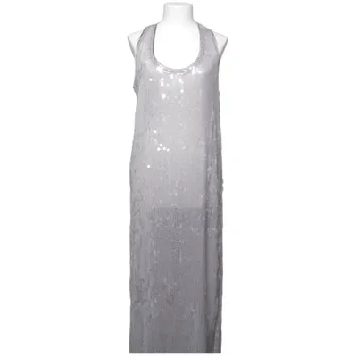 Långklänning (Grå, Silverfärgad) från Zara Polyester