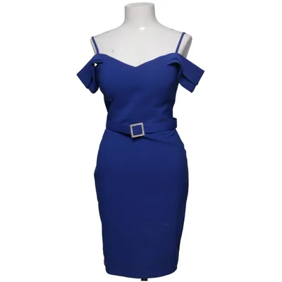 Cocktailjurk (Blauw) van Fervente Elastaan, Polyester, Viscose