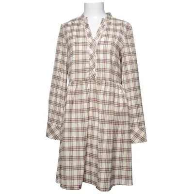 Jurk (Beige, Bruin) van Polin et Moi Elastaan, Polyester