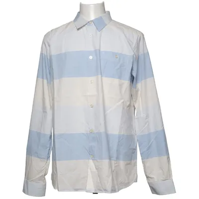 Chemise (Bleu, Blanc) de Knowledge Cotton Apparel Coton biologique