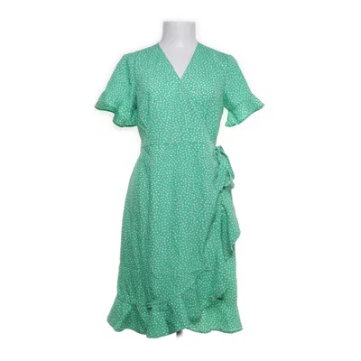 Slå-om-kjole (Grøn, Hvid) fra Vero Moda Polyester
