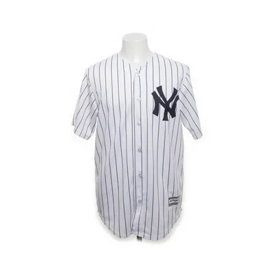 Baseballtröja (Vit, Blå) från Majestic Polyester