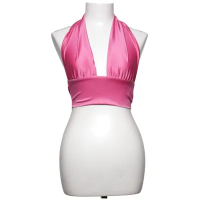Halterneck top (Pink) fra Gina Tricot
