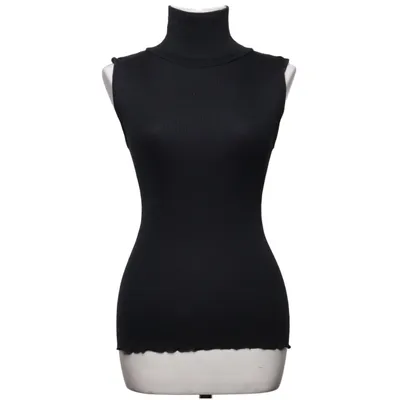 Rollkragenpullover (Schwarz) von Margit Brandt Modal, Seide