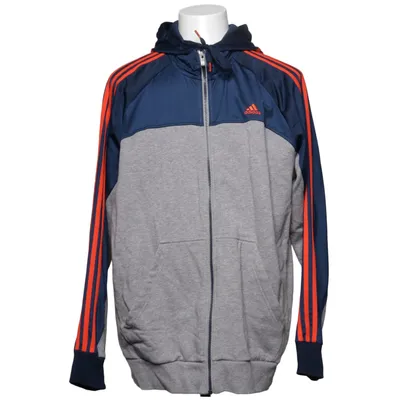 Huvtröja (Grå, Blå, Orange) från Adidas Bomull, Polyester