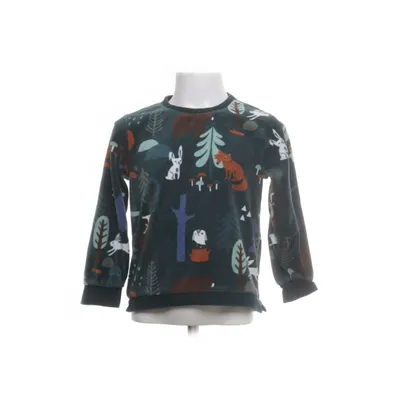 Sweatshirt (Green, Multicolored) from Lindex Cotton, Polyester