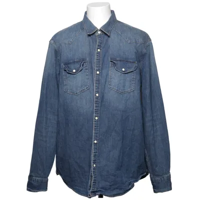 Chemise en jean (Bleu) de American Eagle Outfitters Coton, Élasthane