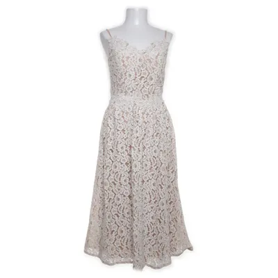 Jurk (Beige) van Little Mistress Katoen, Elastaan, Nylon, Polyester
