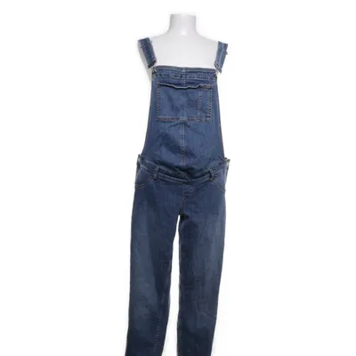 Hängselbyxor (Blå) från Mango Denim Bomull, Elastan