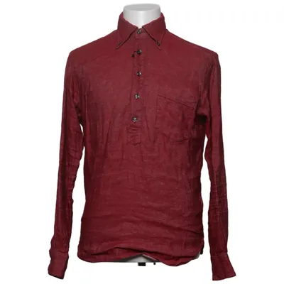 Chemise (Rouge) de Oscar Jacobson Lin, Viscose