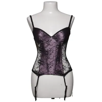 Corset (Purple, Black) from H&M Elastane, Polyamide, Polyester