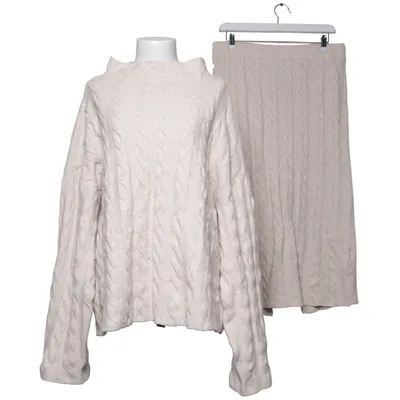 Sæt (Beige) fra Samsa Collection Akryl, Elastan, Polyamid, Genanvendt polyester, Uld