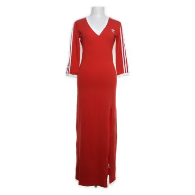 Maxi jurk (Rood, Wit) van Adidas Katoen, Elastaan