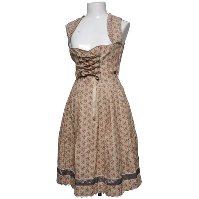 Dirndl (Beige, Bruin) van Marjo Katoen, Polyester