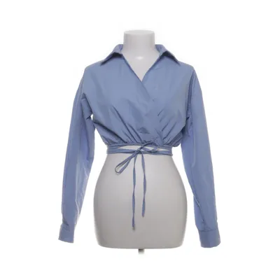 Slå-om top (Blå) fra Missguided Bomuld, Polyester