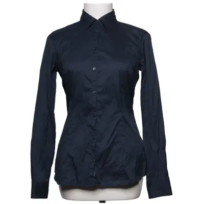 Shirt (Blue) from Massimo Dutti Cotton, Elastane, Polyamide