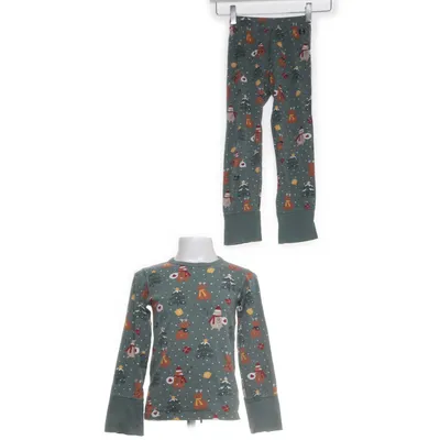 Pyjamasz (Grøn, Flerfarvet) fra Polarn O. Pyret Økologisk bomuld, Elastan