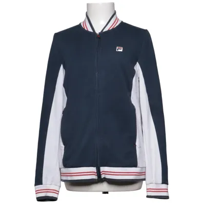 Träningsjacka (Blå, Vit, Röd) från Fila Bomull, Polyester