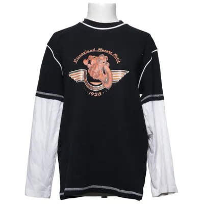 Baseball T-shirt (Black, White) from Disney Land Cotton