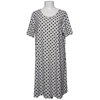 Klänning (Svart, Vit) från Cha Cha Elastan, Polyester