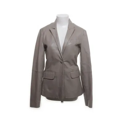Läderjacka (Grå) från Selected Femme Polyester, Skinn