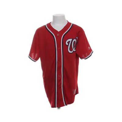 Baseballtröja (Röd, Vit, Blå) från Majestic Polyester