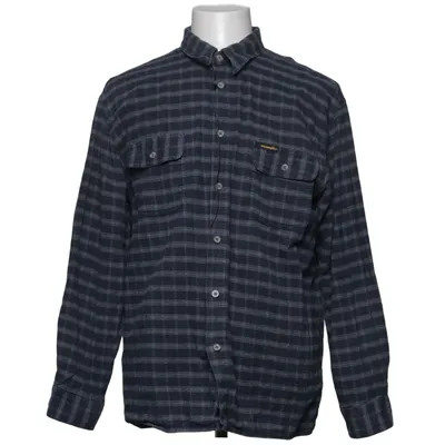 Flanellskjorta (Blå, Grå) från Wrangler Bomull, Polyester