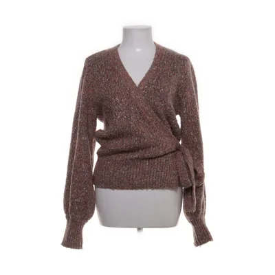 Wrap cardigan (Brown, Multicolored) from Cream Acrylic, Polyester