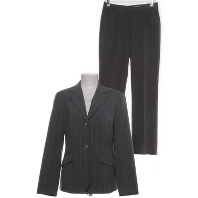 Jakkesæt (Grå, Hvid) fra Womans Fashion Polyester, Viscose