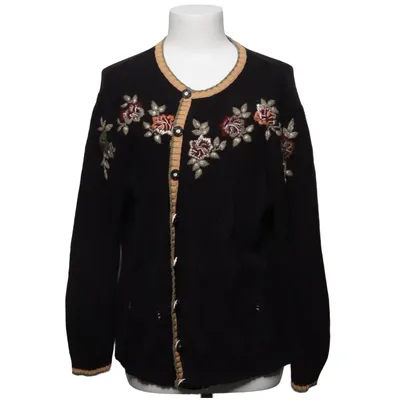 Cardigan (Black, Multicolored) from Paon Cotton