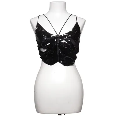 Crop top (Svart) från Urban Outfitters Polyester, Viskos