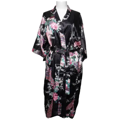 Kimono (Black, Multicolored) from Sam Well Silk