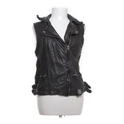 Bikervest (Sort) fra Tigha Bomuld, Læder