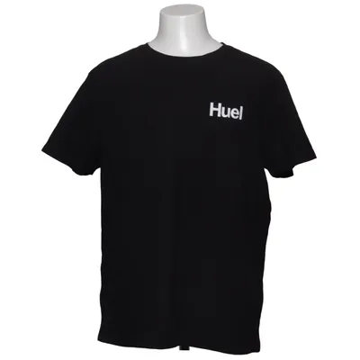 T-shirt (Noir) de Huel Coton, Élasthane