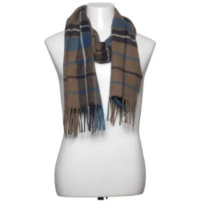 Scarf (Blue, Brown, Gray) from Dressmann Recycled polyester, Viscose